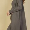 Flat-Back Rib 3-Piece Cami Set with Long Cardigan