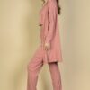Flat-Back Rib 3-Piece Cami Set with Long Cardigan