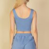 Textured Bullet Liverpool Crop Tank & Shorts Set