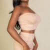 Exposed Seam One-Shoulder Crop Top and Shorts Set