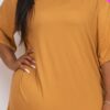Plus Size Oversized T-shirt & Leggings Set – Stretch Jersey