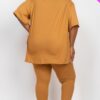 Plus Size Oversized T-shirt & Leggings Set – Stretch Jersey