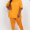 Plus Size Oversized T-shirt & Leggings Set – Stretch Jersey