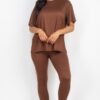 Oversized T-Shirt and Stretch Leggings Set