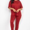Oversized T-Shirt and Stretch Leggings Set