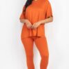 Oversized T-Shirt and Stretch Leggings Set