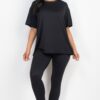 Oversized T-Shirt and Stretch Leggings Set