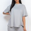 Loose-Fit Top & Biker Shorts Set – Stretch Jersey