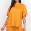 Loose-Fit Top & Biker Shorts Set – Stretch Jersey