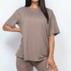 Loose-Fit Top & Biker Shorts Set – Stretch Jersey