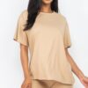 Loose-Fit Top & Biker Shorts Set – Stretch Jersey