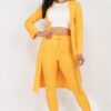 Ribbed Long Cardigan & Leggings Set – High-Stretch Jersey