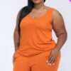 Plus Jersey Tank & Shorts Set – Relaxed Fit