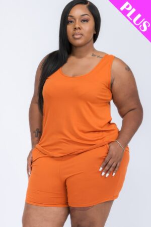 Plus Jersey Tank & Shorts Set – Relaxed Fit