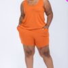 Plus Jersey Tank & Shorts Set – Relaxed Fit