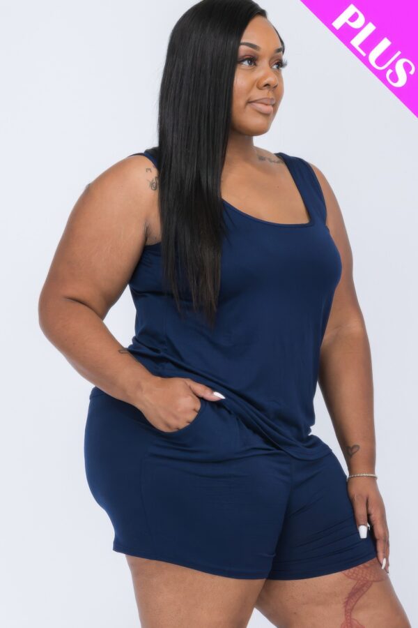 Plus Jersey Tank & Shorts Set – Relaxed Fit