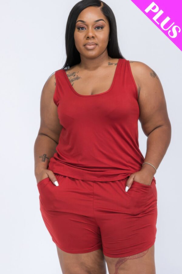 Plus Jersey Tank & Shorts Set – Relaxed Fit