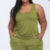 Plus Jersey Tank & Shorts Set – Relaxed Fit