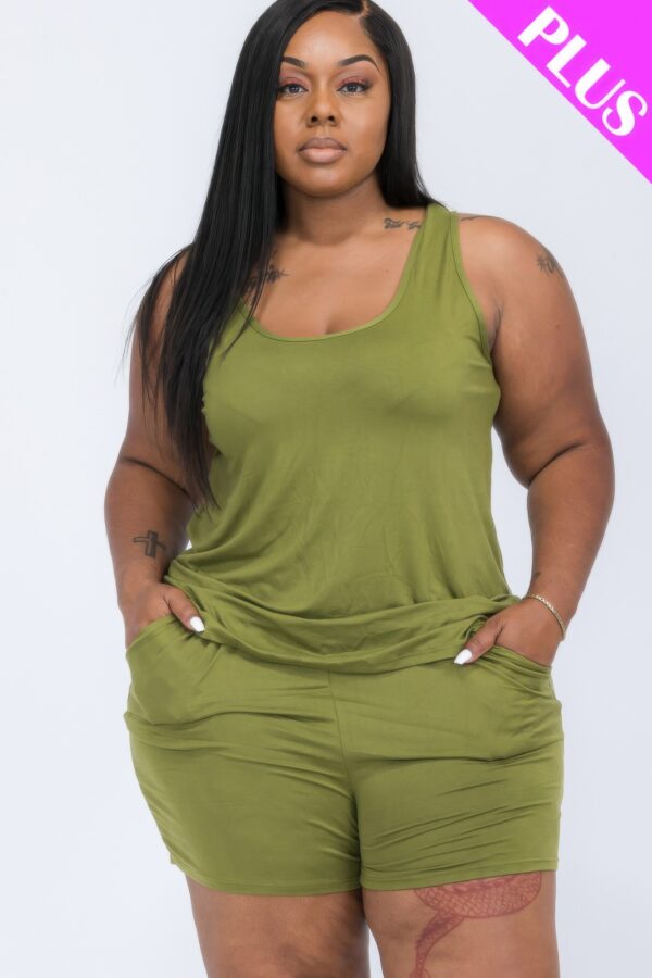 Plus Jersey Tank & Shorts Set – Relaxed Fit