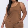 Plus Jersey Tank & Shorts Set – Relaxed Fit