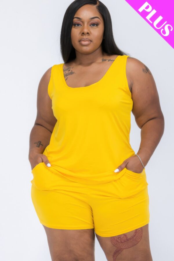Plus Jersey Tank & Shorts Set – Relaxed Fit