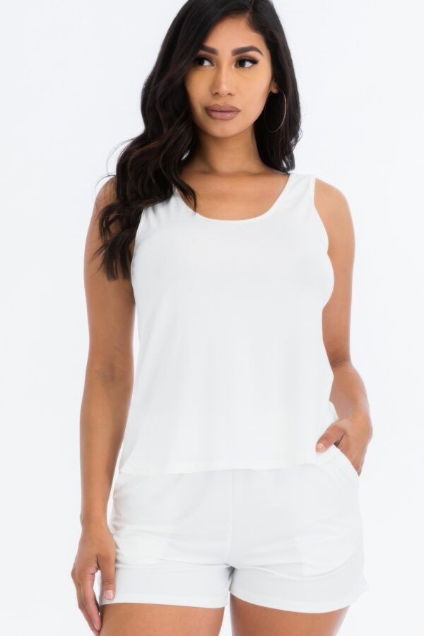 Tank Top & Shorts Set – High-Stretch Jersey