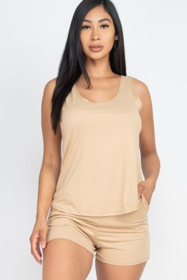 Tank Top & Shorts Set – High-Stretch Jersey