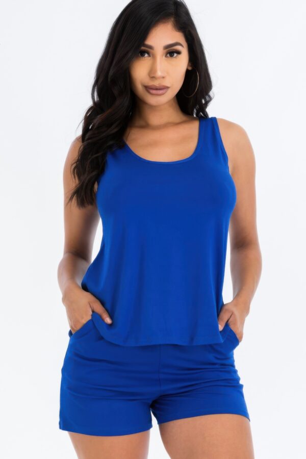 Tank Top & Shorts Set – High-Stretch Jersey