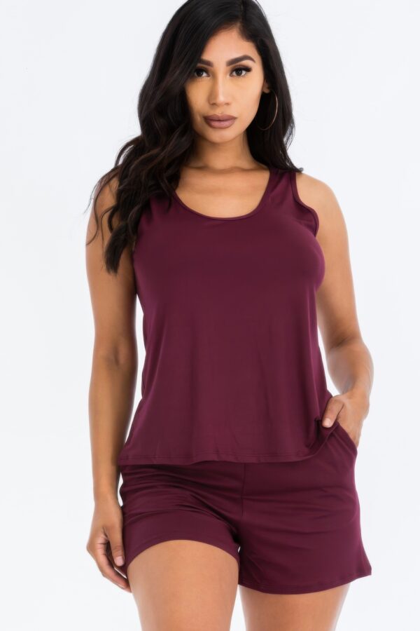 Tank Top & Shorts Set – High-Stretch Jersey
