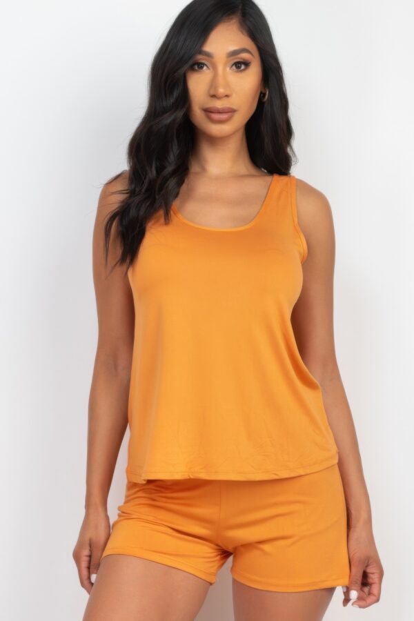 Tank Top & Shorts Set – High-Stretch Jersey