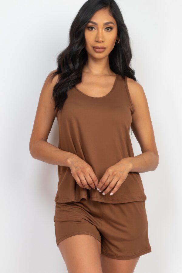 Tank Top & Shorts Set – High-Stretch Jersey