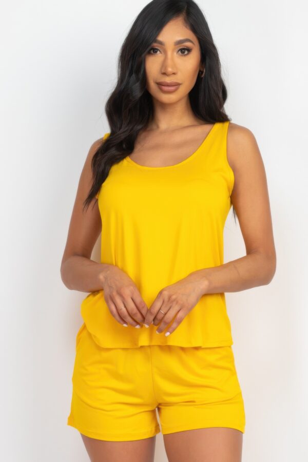 Tank Top & Shorts Set – High-Stretch Jersey