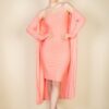 Ribbed Cardigan & Cami Midi Bodycon Dress Set