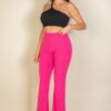 One-Shoulder Ribbed Cropped Top – Asymmetric Neckline