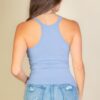 Ribbed Knit Cropped Cami – Fitted Silhouette
