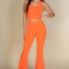 Ribbed Tank Top – Stretch Rib Knit, Multiple Colors