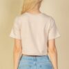 Cropped French Terry Top with Toggle Drawstring