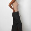 Ribbed V-Neck Sleeveless Tank – Stretch Jersey