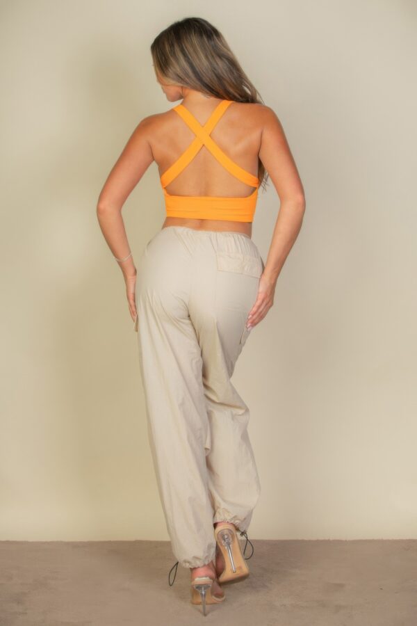 Ribbed Plunge Neck Crop Top – Slim Cropped Knit