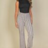 Ribbed Knit Sleeveless Top with Ruched Side