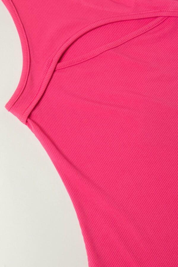 Ribbed One-Shoulder Cut-Out Bodysuit – Sleek Knit
