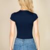Short Sleeve Crew-Neck Bodysuit – Stretch Jersey