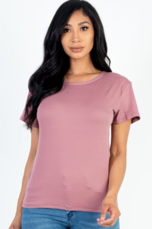 Basic Short Sleeve T-shirt – Lightweight Stretch Jersey