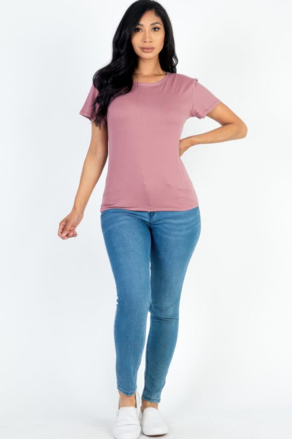 Basic Short Sleeve T-shirt – Lightweight Stretch Jersey