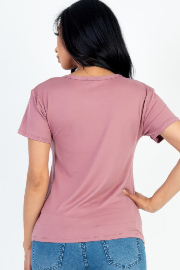 Basic Short Sleeve T-shirt – Lightweight Stretch Jersey