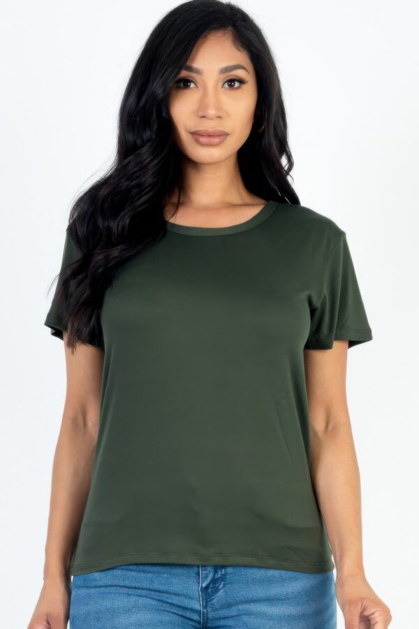 Basic Short Sleeve T-shirt – Lightweight Stretch Jersey