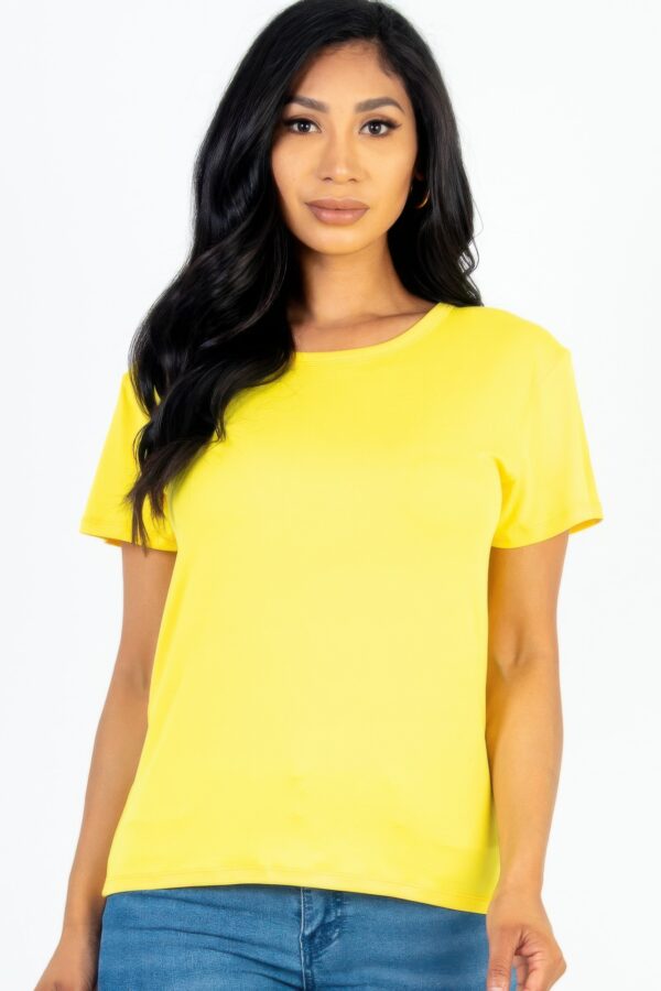 Basic Short Sleeve T-shirt – Lightweight Stretch Jersey