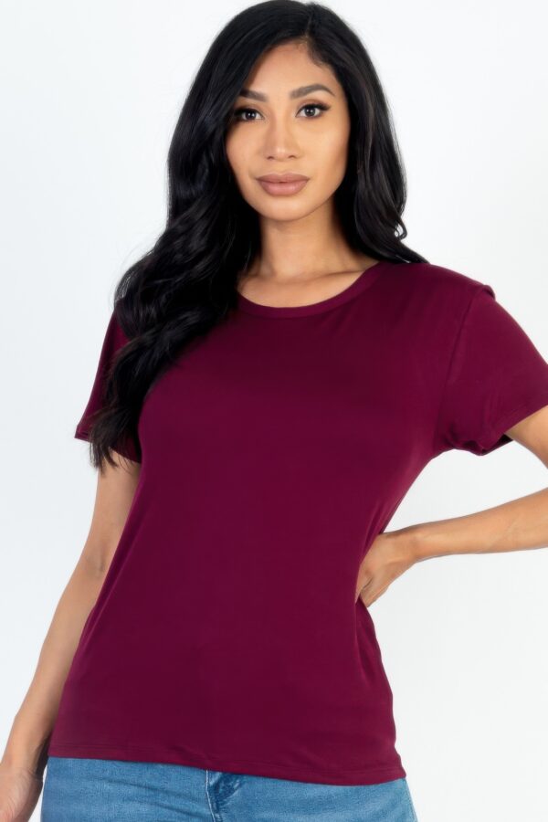 Basic Short Sleeve T-shirt – Lightweight Stretch Jersey