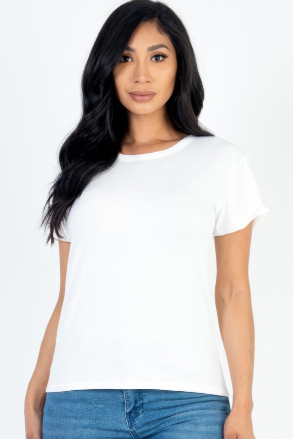 Basic Short Sleeve T-shirt – Lightweight Stretch Jersey