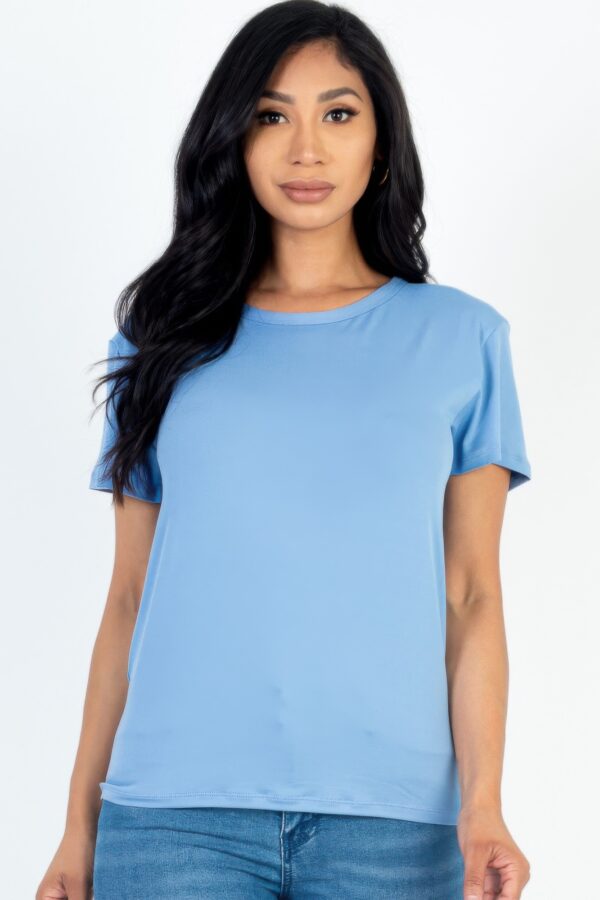 Basic Short Sleeve T-shirt – Lightweight Stretch Jersey
